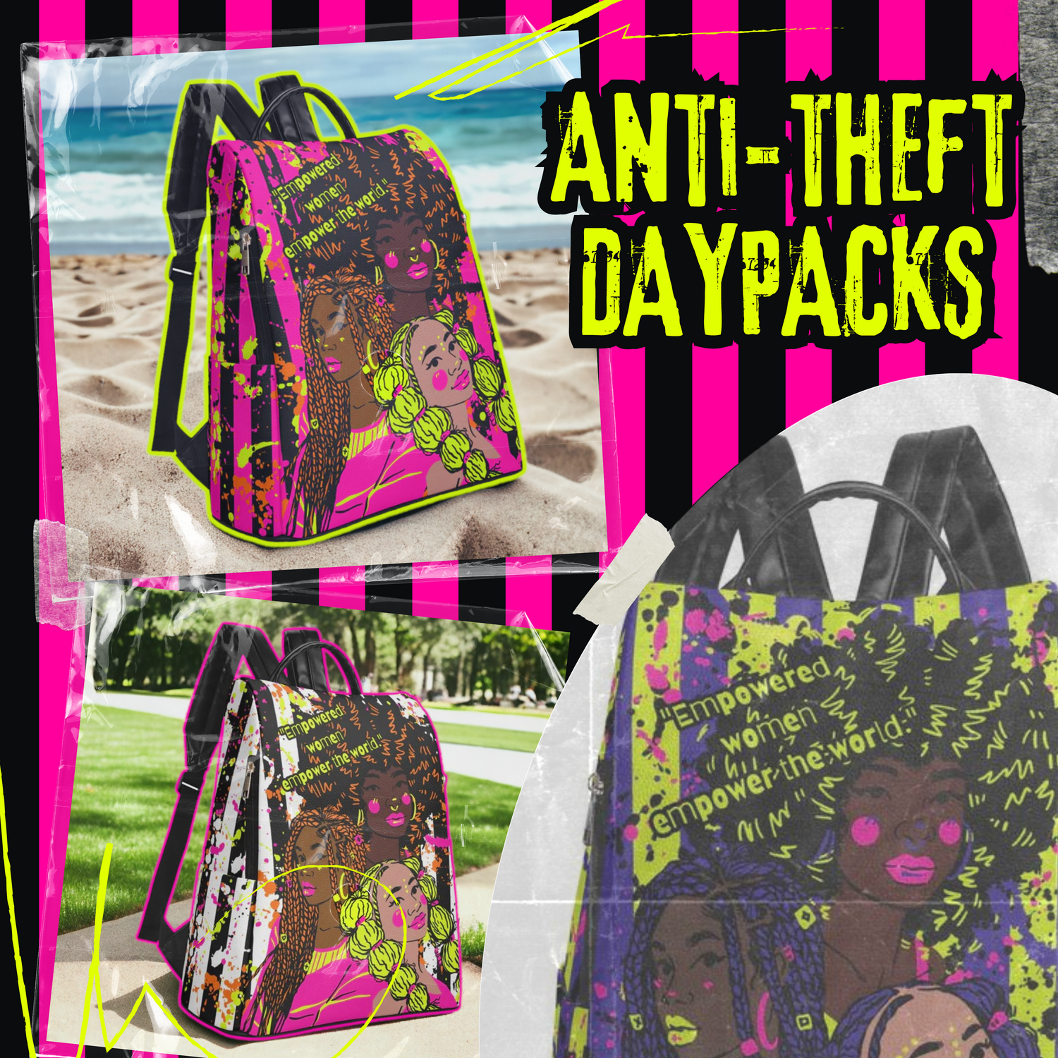 Anti-theft Daypacks